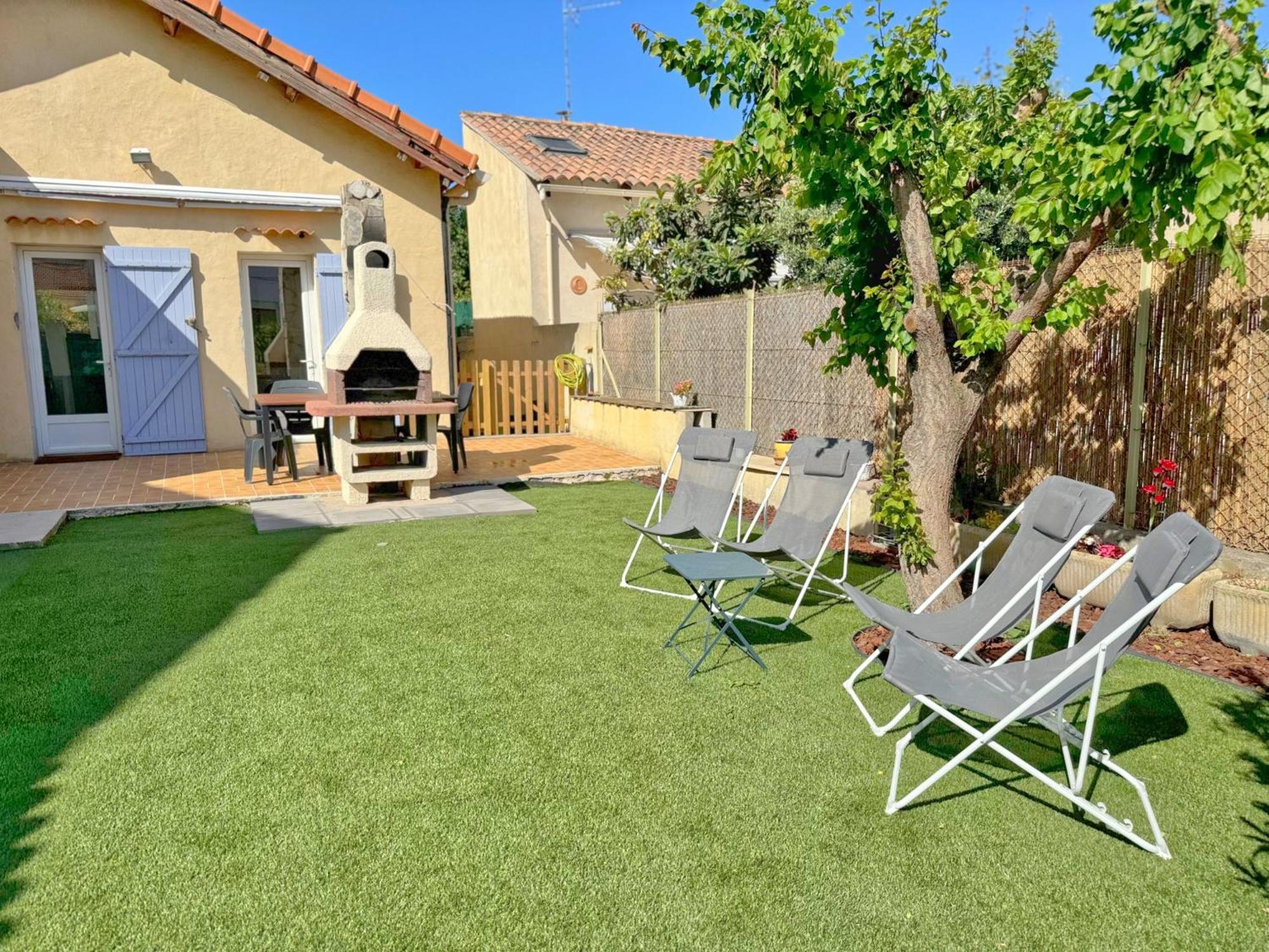 Maison Confort & Silence, Jardin & Barbecue Марсель Экстерьер фото